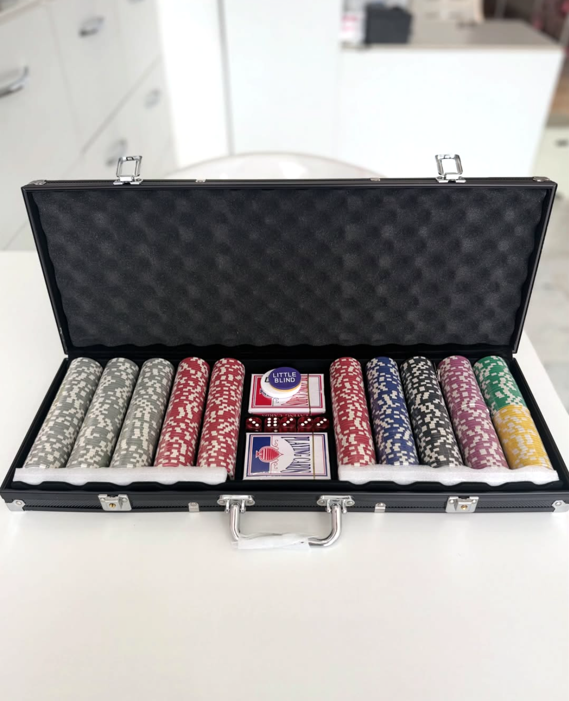 500-Chip Poker Set with Case
